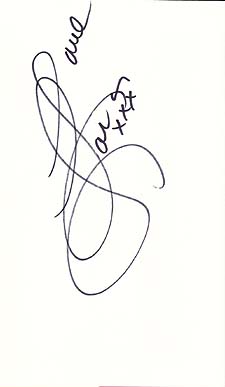 Autograph oif Lorna Luft