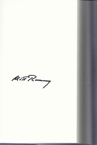 Signature of Mitt Romney