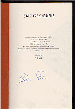 Autograph of William Shatner