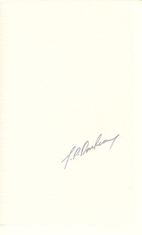 Signature of J.P. Donleavy