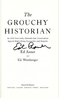 Signature of Ed Asner