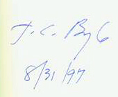 Signature of T. Coraghessan Boyle
