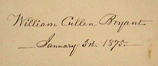 Signature of William Cullen Bryan