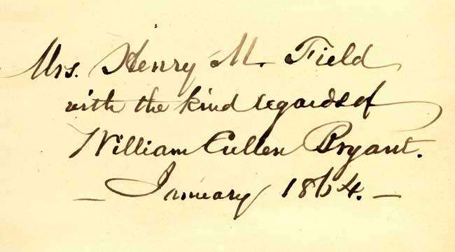 Signature of William Cullen Bryan