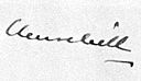 Signature of Winston Churchill