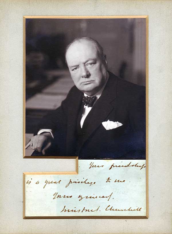 Autograph of Winston Churchill