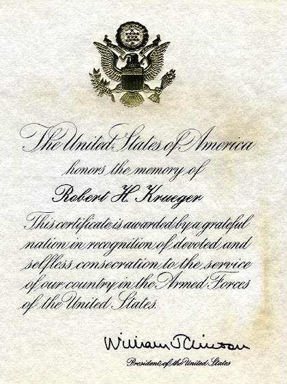 Signature of President William "Bill" Clinton