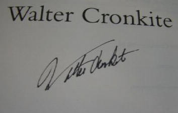 Signature of Walter Cronkite