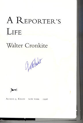 Autograph of Walter Cronkite