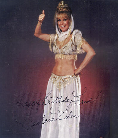 Signature of Barbara Eden