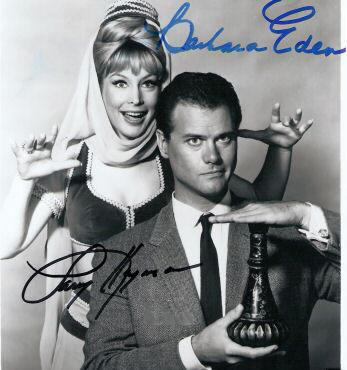 Signature of Barbara Eden & Larry Hagman
