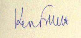 Signature of Ken Follett