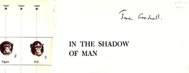 Signature of Jane Goodall
