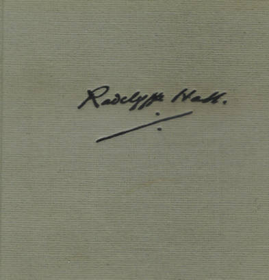 Signature of Radclyffe Hall