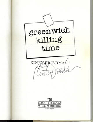 Signature of Kinky Friedman