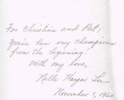 Harper Lee Signature
