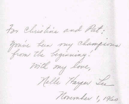 Harper Lee Signature