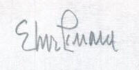 Signature of Elmore Leonard 