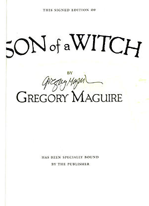 Autograph of Gregory Maguire