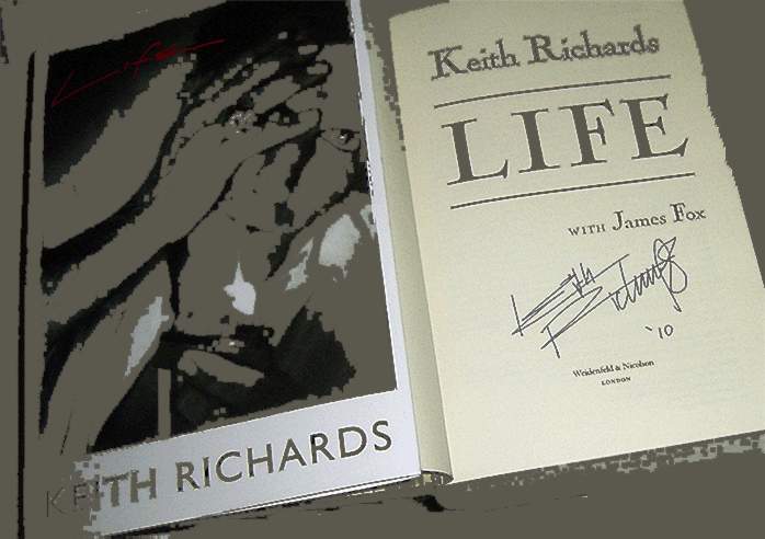 Signature of Keith Richards