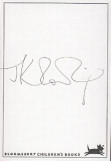 Signature of J. K. Rowling