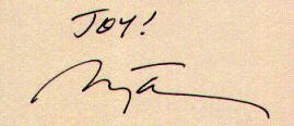Signature of Amy Tan