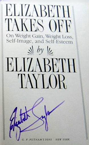 Signature of Elizabeth ( Liz ) Taylor