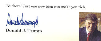 Signature of Donald Trump