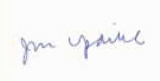 Signature of John Updike