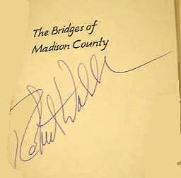 Signature of Robert Waller - The Bridges of Madison County